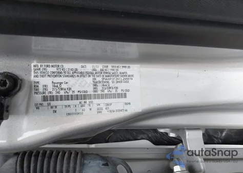 2012 Ford Focus Se из США, поврежденный, VIN 1FAHP3F29CL295519